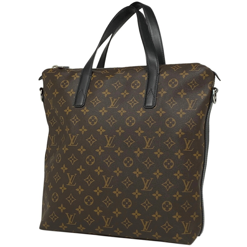 Louis Vuitton Kitan Shoulder Bag Tote Monogram Macassar Brown